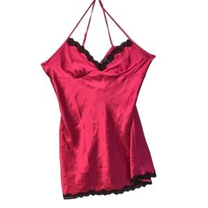 Apt 9 Intimates Womens XL Lingerie 1 Piece Sexy Sleepwear Cross Back Red